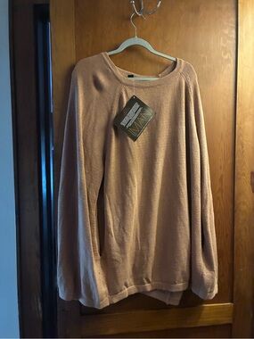 NWT IMAN Global Chic Camel Knit Cape Poncho Sweater Plus Size XL/1X